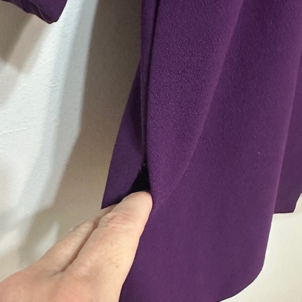 Alice + Olivia Cinched Waist Blazer Jacket Womens Small Purple Chic French Girl - Picture 7 of 14